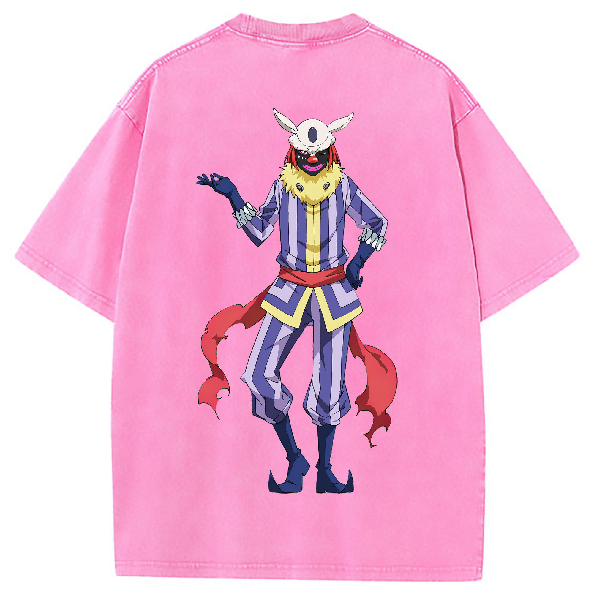 （画像用） 転スラ Regarding Reincarnated to Slime 綿100% ヴィンテージ風 半袖Tシャツ（背面プリント）